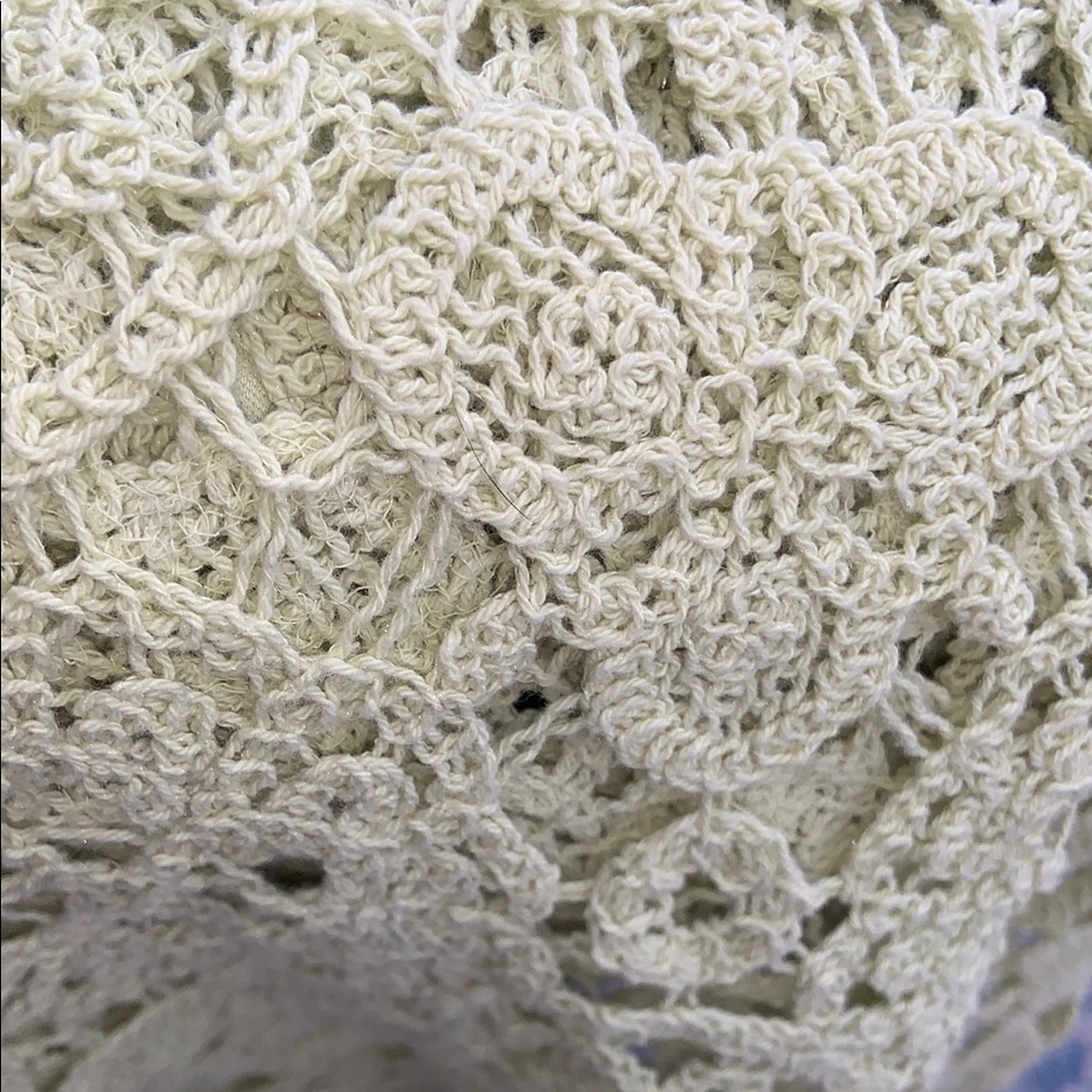 House of Harlow 1960 Lime Green Crochet Maxi Dress Boho Festival Beach - Picture 7 of 10